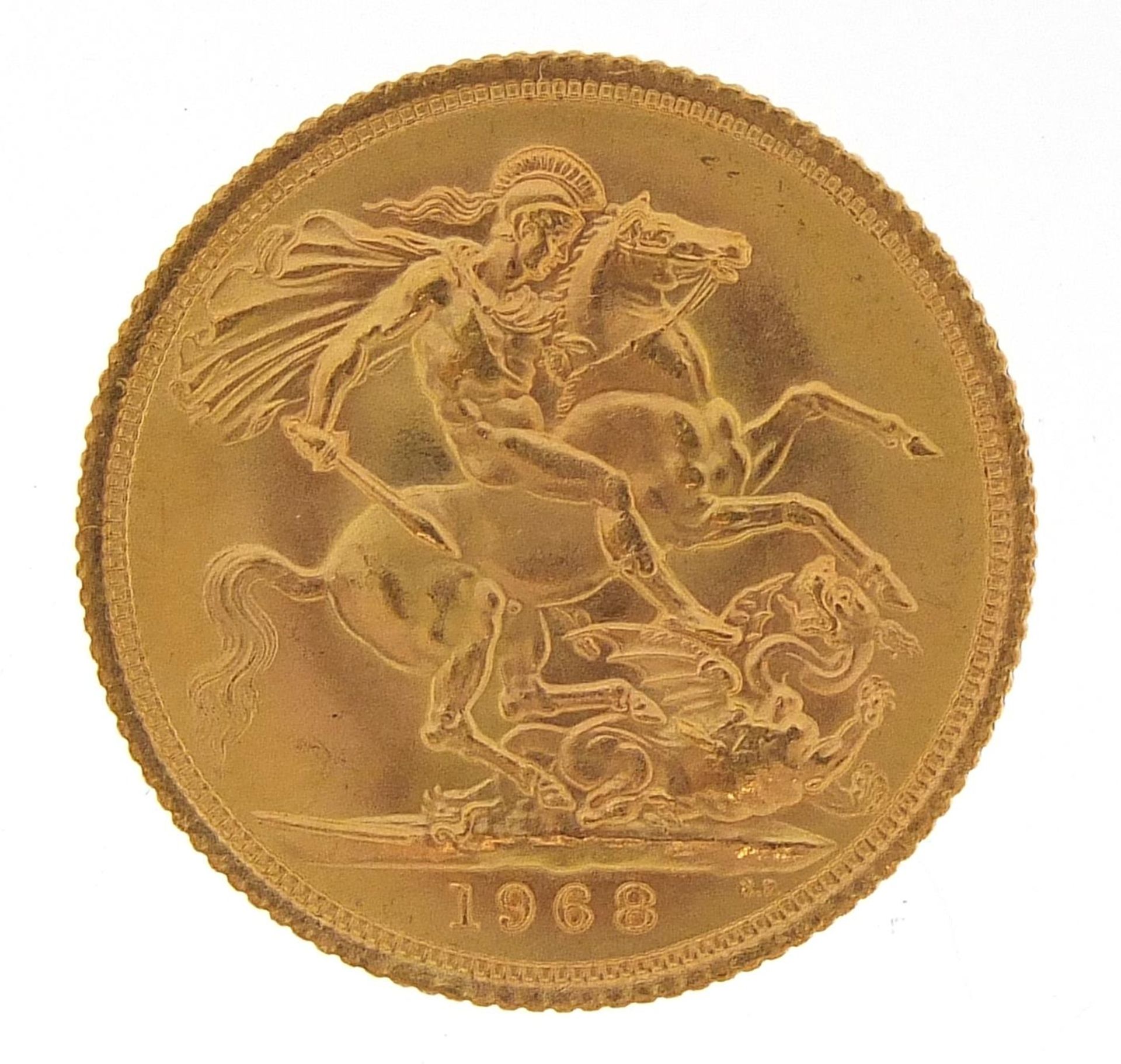 Elizabeth II 1968 gold sovereign - this lot is sold without buyer's premium