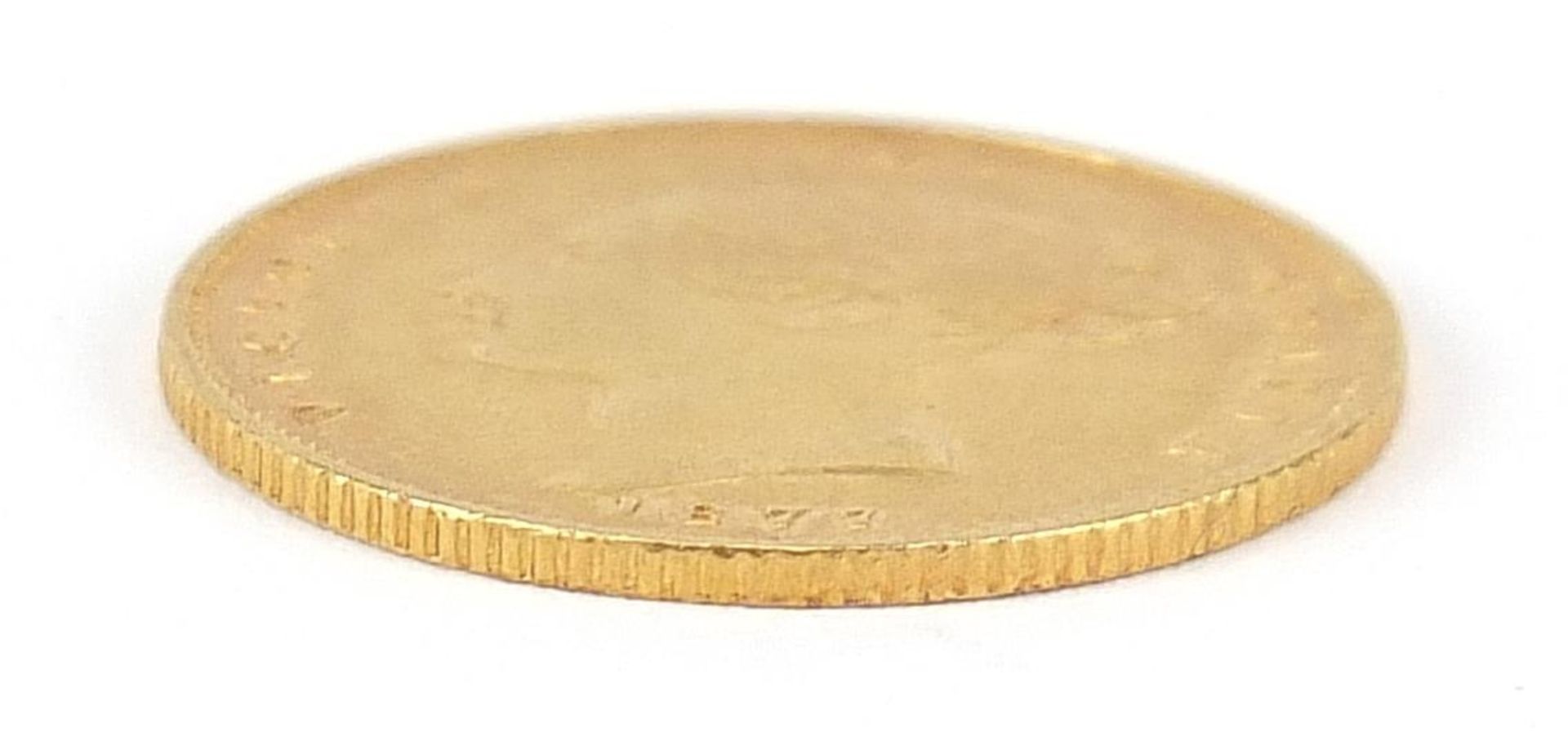 Queen Victoria Young Head 1877 gold shield back half sovereign - this lot is sold without buyer's - Image 3 of 3