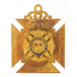 9ct gold and enamel RAOB medal awarded to Primo J.E. Morgan by The King's Head Lodge, 5cm high, 16.