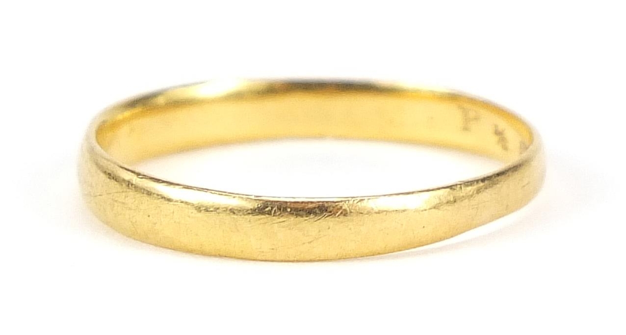 22ct gold wedding band, size N, 1.9g - this lot is sold without buyer's premium - Image 3 of 6