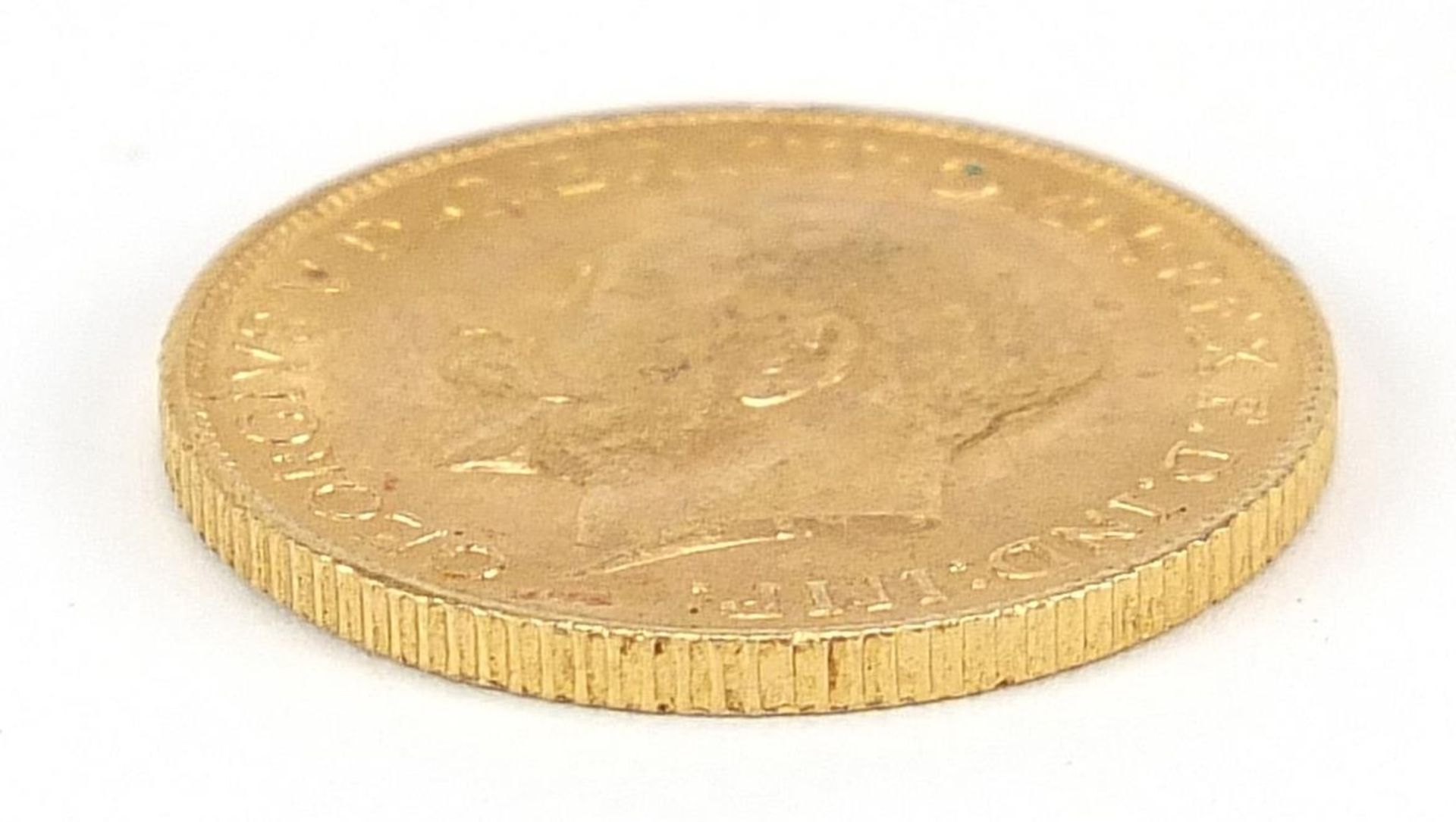 George V 1911 gold sovereign - this lot is sold without buyer's premium - Image 3 of 3