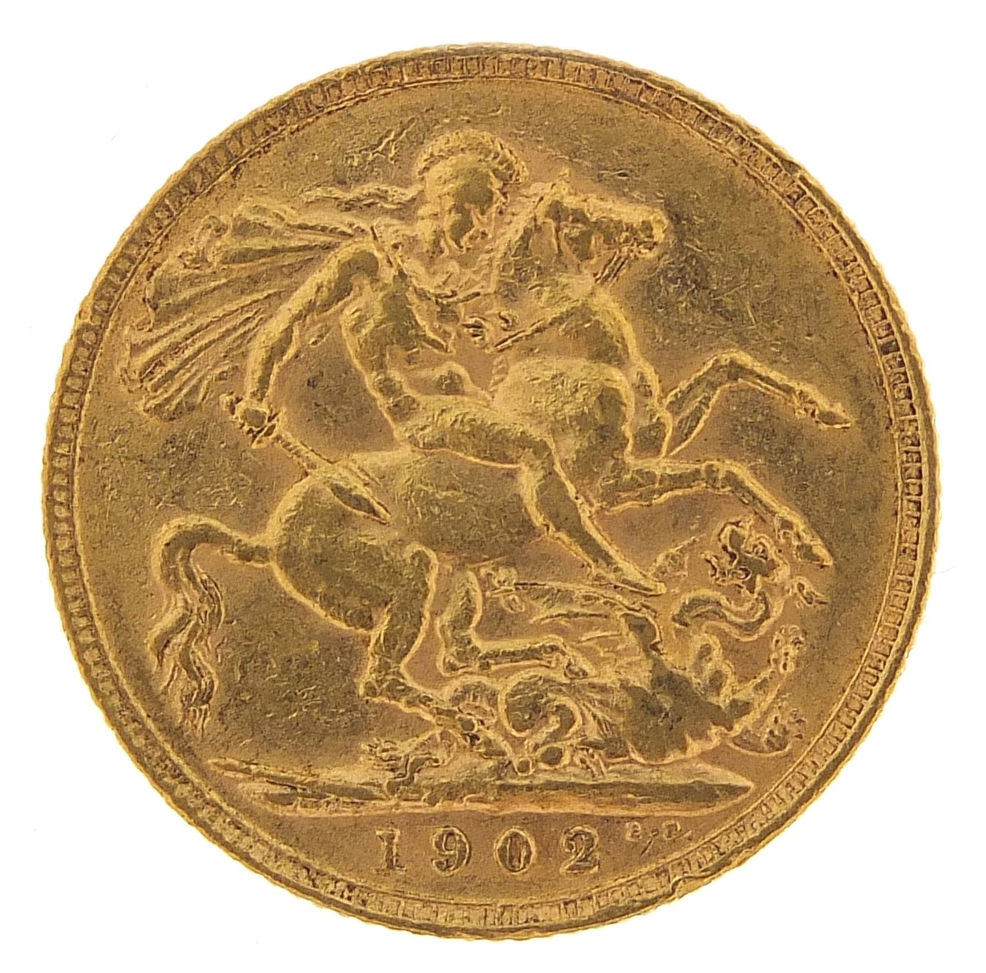 Edward VII 1902 gold sovereign - this lot is sold without buyer's premium