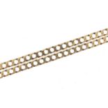 9ct gold curb link necklace, 46cm in length, 5.8g - this lot is sold without buyer's premium