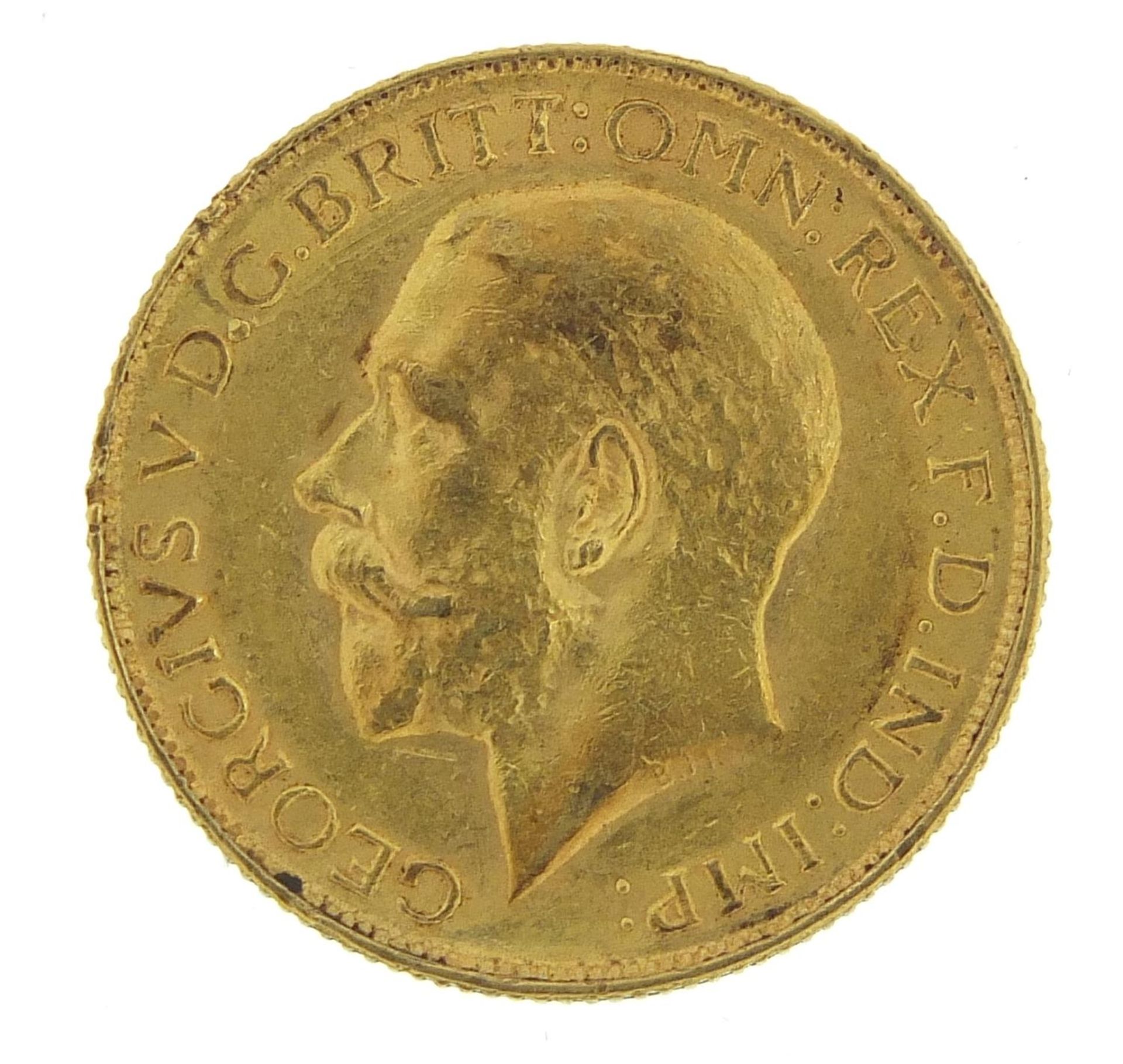 George V 1928 gold sovereign, South African mint - this lot is sold without buyer's premium - Image 2 of 3