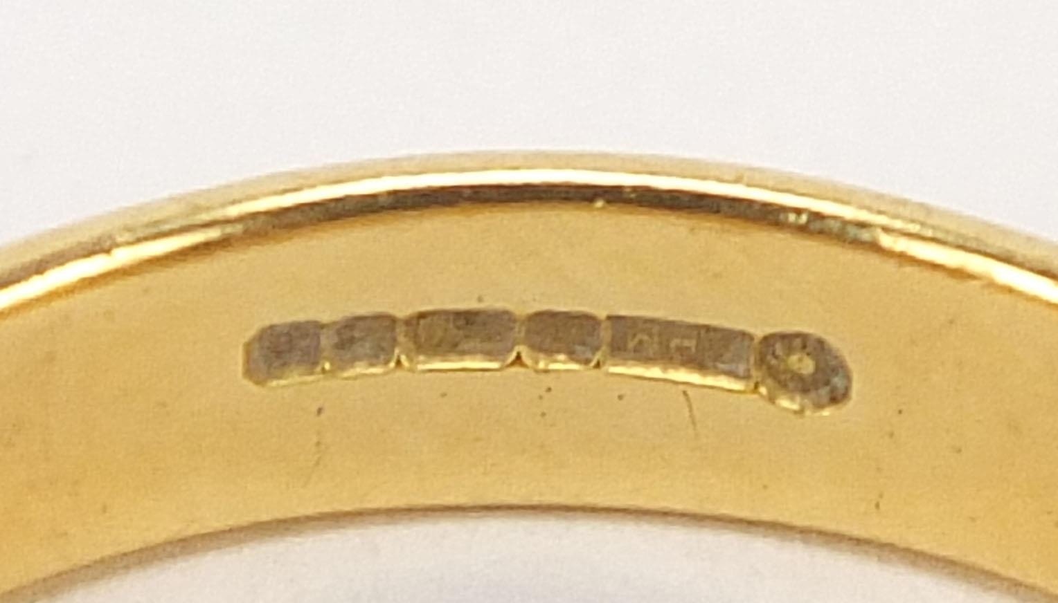 18ct gold wedding band, Birmingham 2001, size Q, 6.0g - this lot is sold without buyer's premium - Image 4 of 4