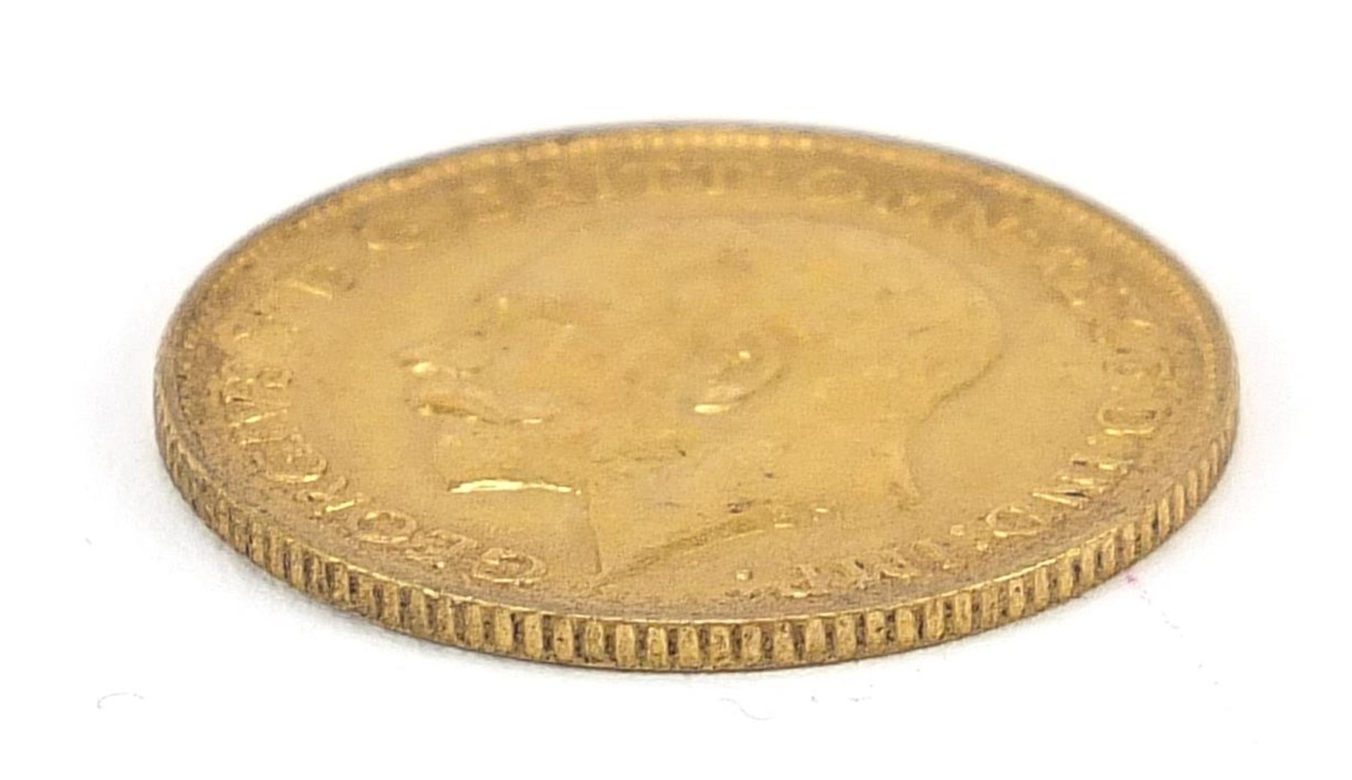 George V 1912 gold half sovereign - this lot is sold without buyer's premium - Image 3 of 3