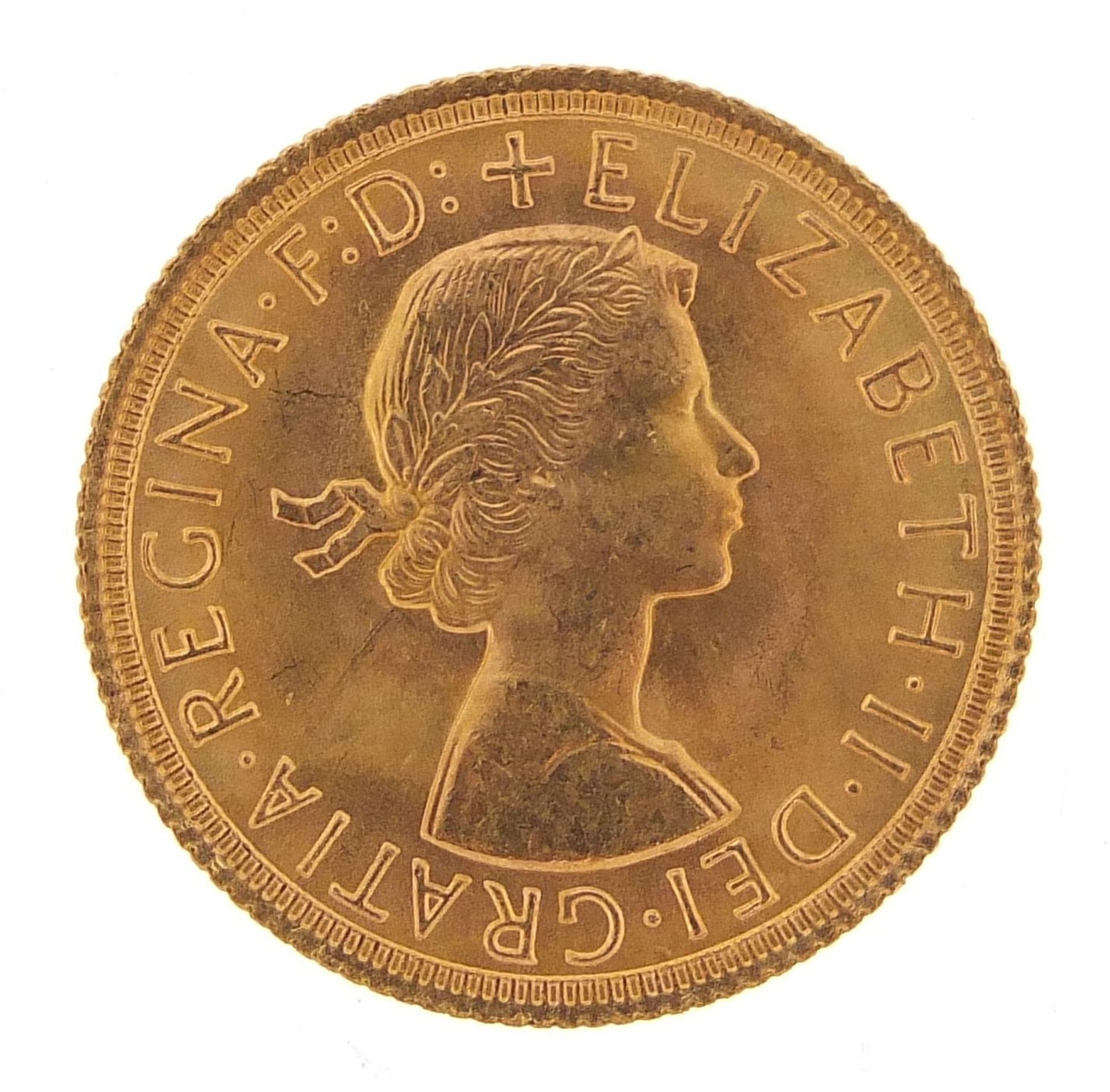 Elizabeth II 1965 gold sovereign - this lot is sold without buyer's premium - Image 2 of 3