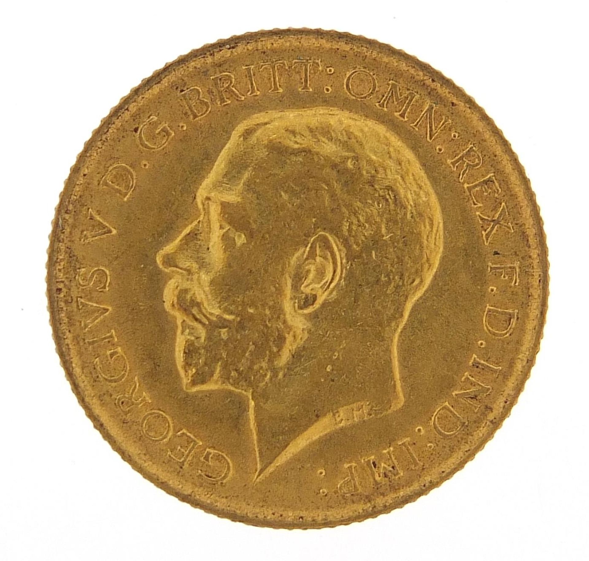 George V 1912 gold half sovereign - this lot is sold without buyer's premium - Image 2 of 3