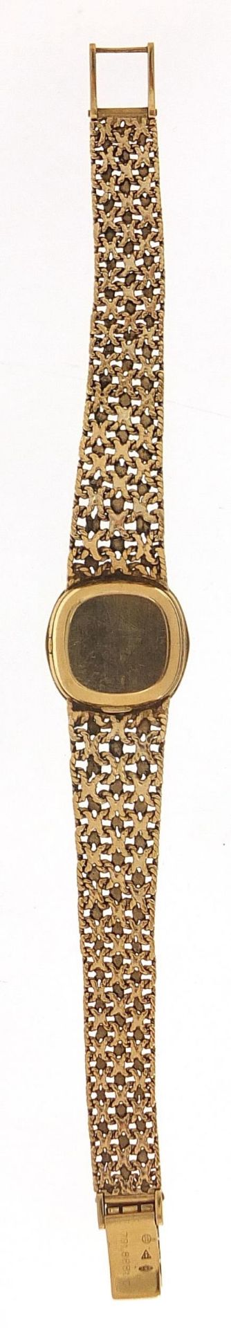 Omega, ladies 9ct gold wristwatch with 9ct gold strap, the case 18mm wide, 36.0g - this lot is - Image 8 of 10