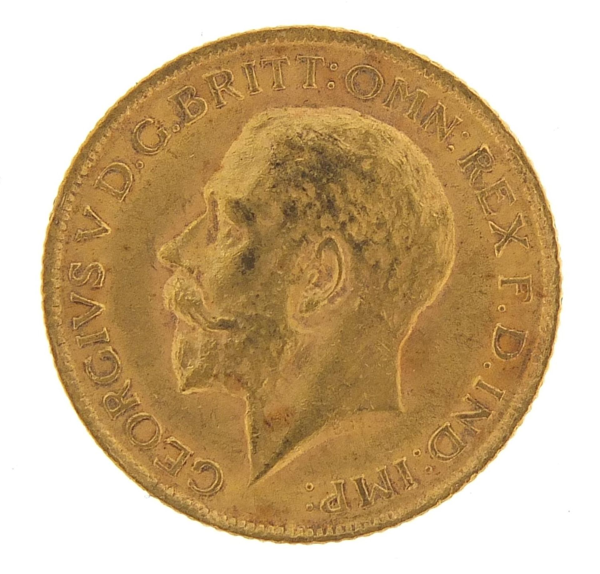 George V 1912 gold sovereign - this lot is sold without buyer's premium - Image 2 of 3