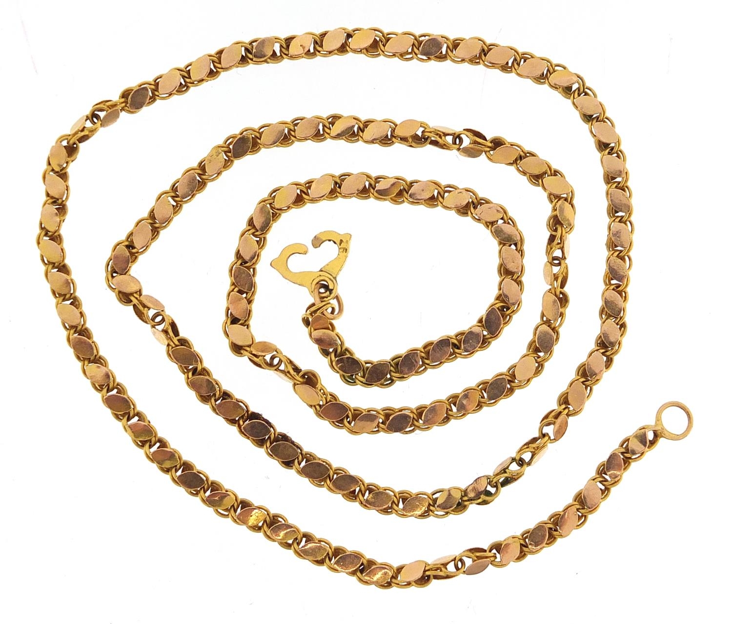 9ct gold necklace, 53cm in length, 12.7g - this lot is sold without buyer's premium - Image 2 of 3