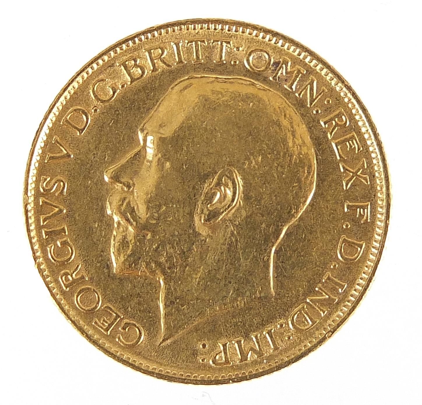 George V 1911 gold sovereign - this lot is sold without buyer's premium - Image 2 of 3