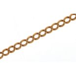 9ct gold watch chain, 56cm in length, 39.2g - this lot is sold without buyer's premium