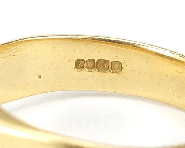 18ct gold diamond solitaire ring, London 1966, size U, 7.8g - this lot is sold without buyer's - Image 5 of 6