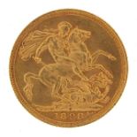 Queen Victoria 1898 gold sovereign, Sydney mint - this lot is sold without buyer's premium