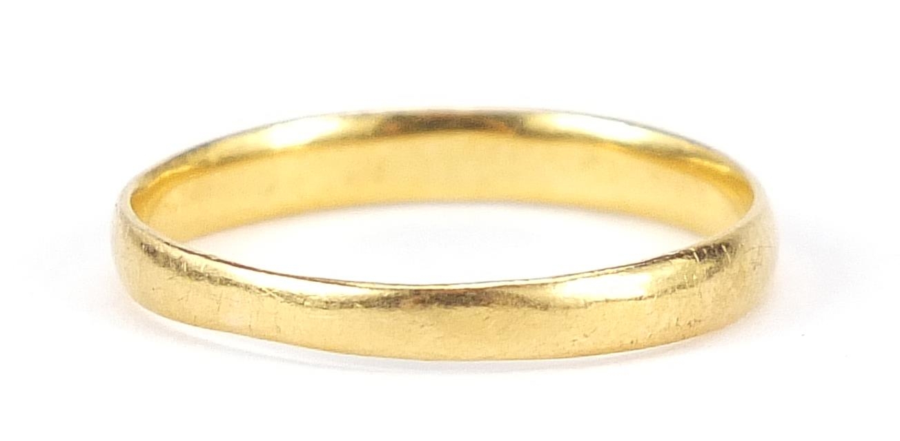 22ct gold wedding band, size N, 1.9g - this lot is sold without buyer's premium - Image 4 of 6