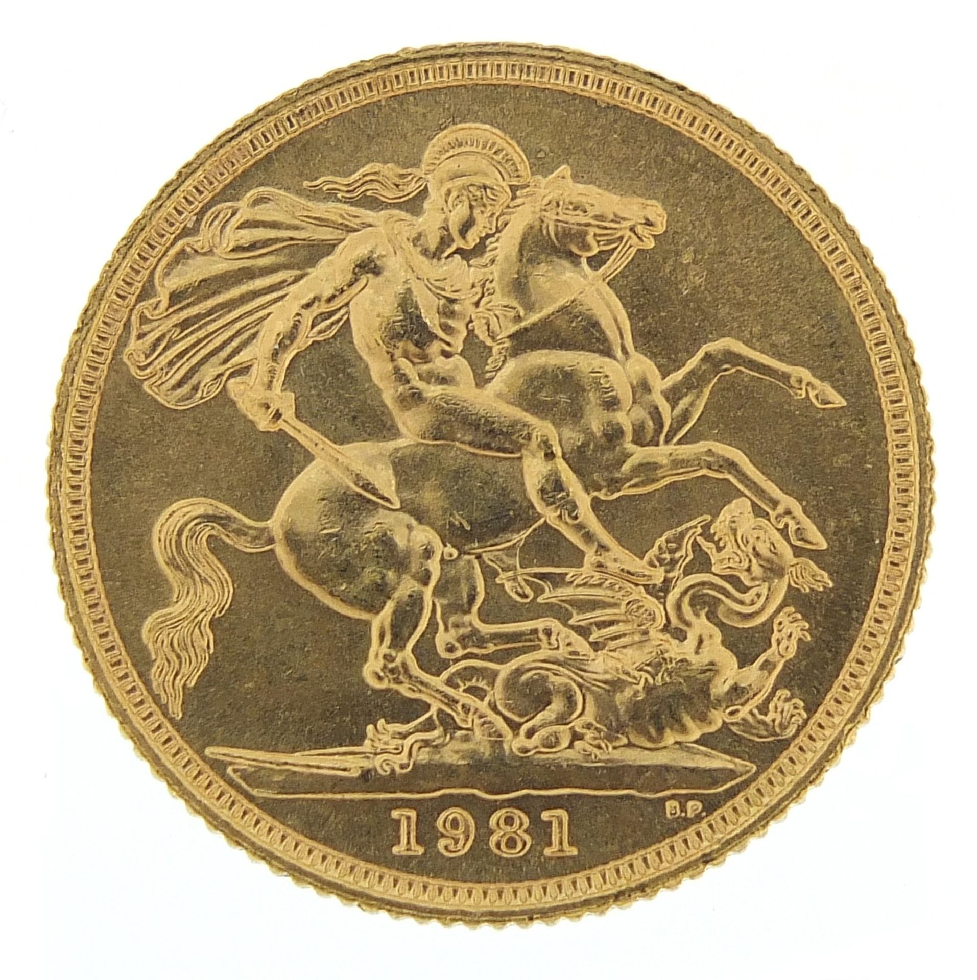 Elizabeth II 1981 gold sovereign - this lot is sold without buyer's premium