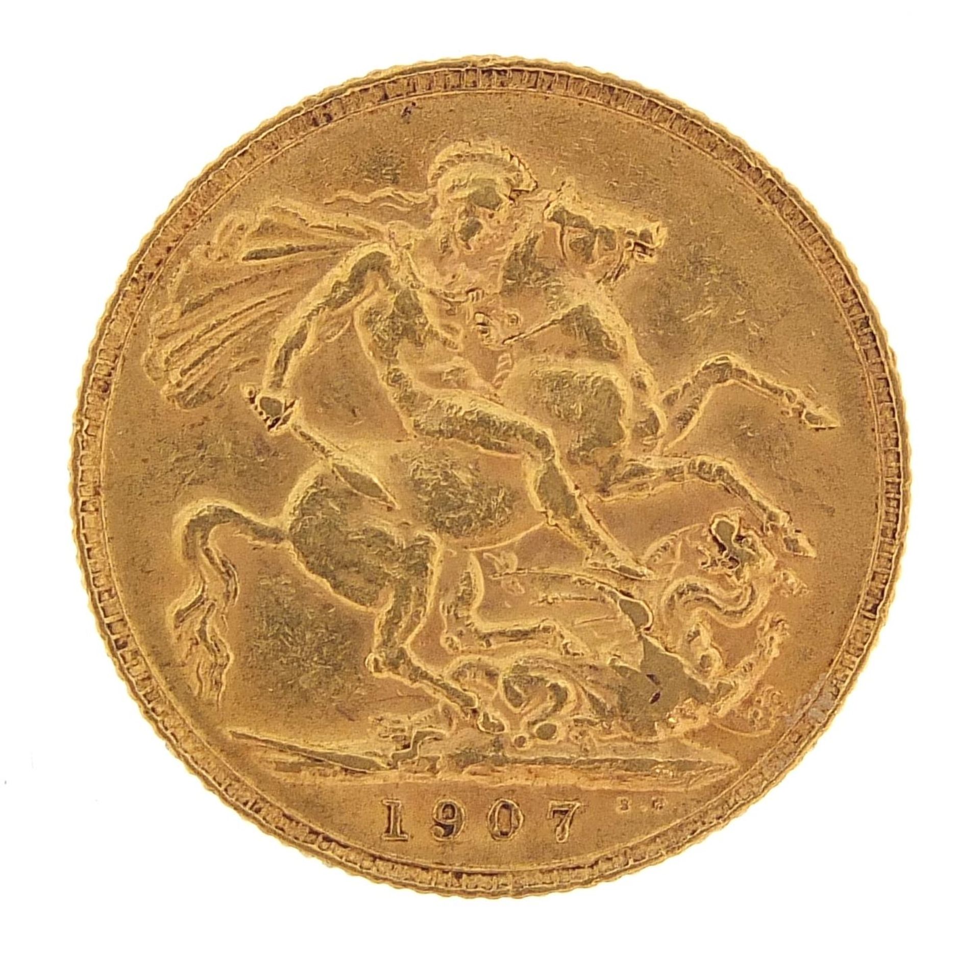 Edward VII 1907 gold sovereign - this lot is sold without buyer's premium
