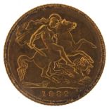 Elizabeth II 1982 gold half sovereign - this lot is sold without buyer's premium