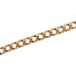 9ct gold curb link bracelet, 24cm in length, 21.5g - this lot is sold without buyer's premium