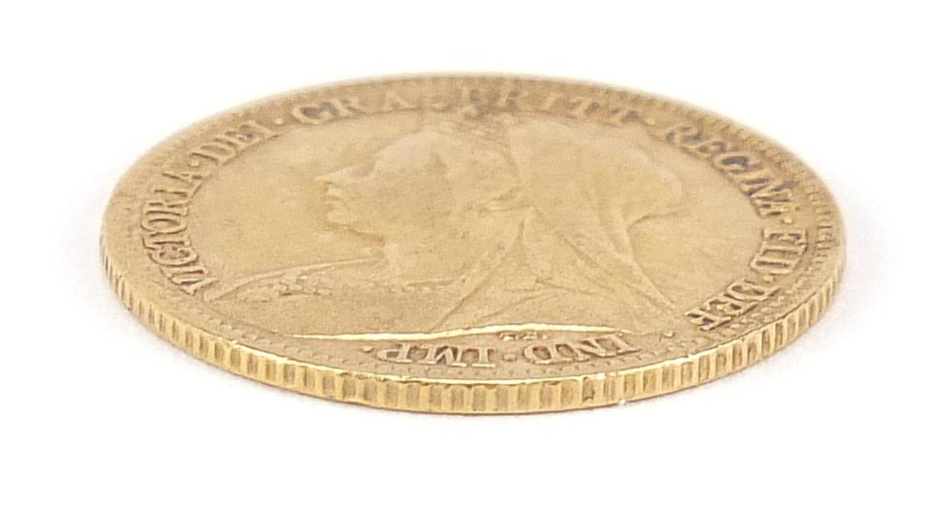 Queen Victoria 1900 gold half sovereign - this lot is sold without buyer's premium - Image 3 of 3
