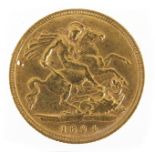 Queen Victoria 1894 gold half sovereign - this lot is sold without buyer's premium