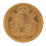 Queen Victoria Jubilee Head 1892 gold shield back half sovereign - this lot is sold without buyer?