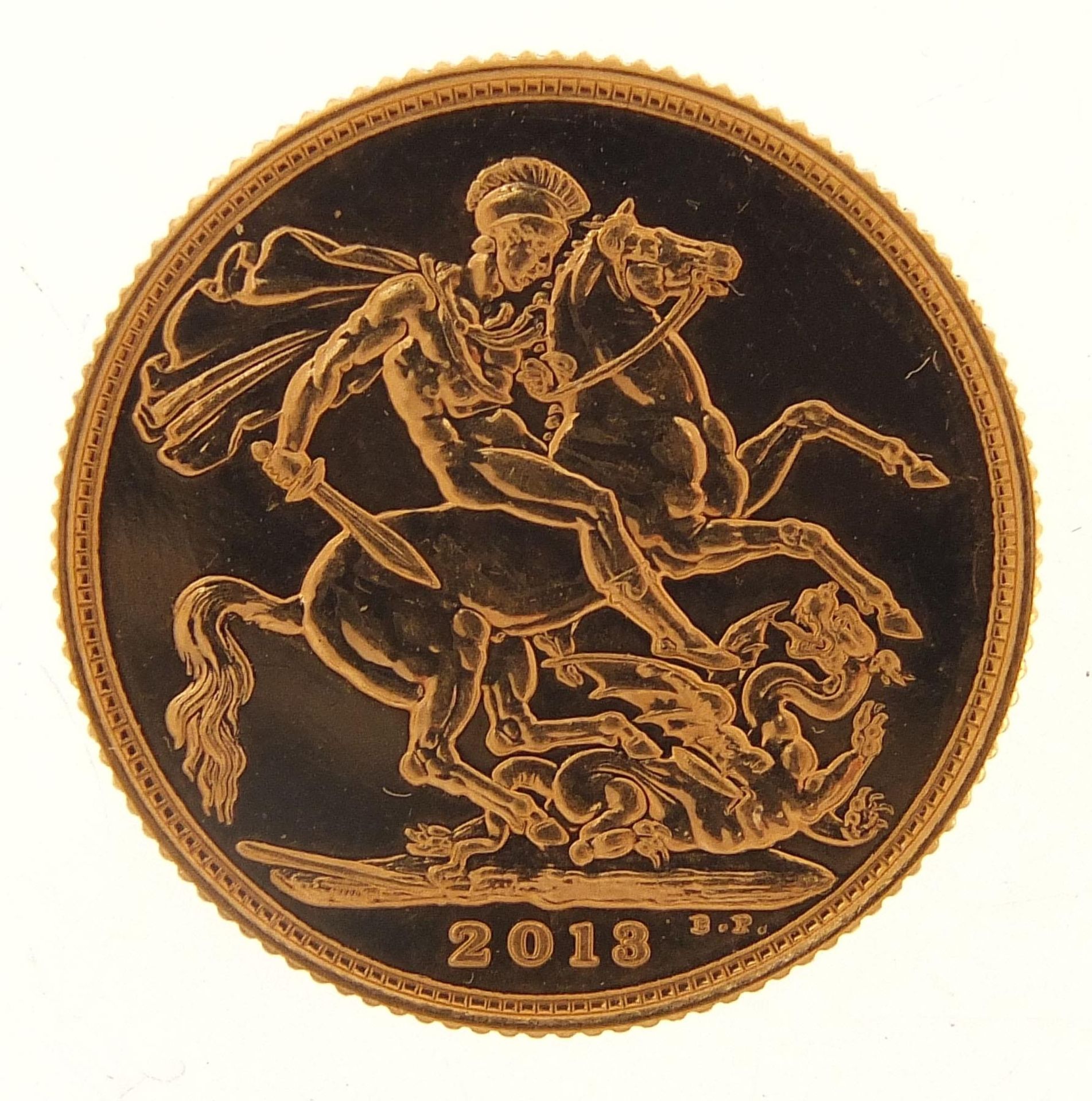 Elizabeth II 2013 gold sovereign - this lot is sold without buyer's premium