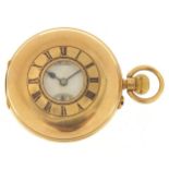 J W Benson, gentlemen's 9ct gold half hunter pocket watch, the movement numbered 8671, the case