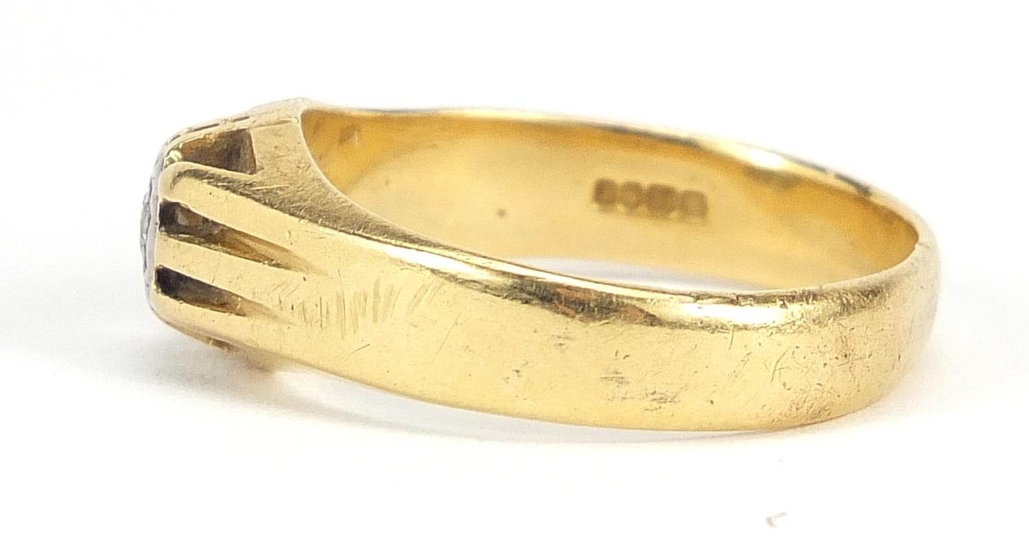 18ct gold diamond solitaire ring, London 1966, size U, 7.8g - this lot is sold without buyer's - Image 2 of 6