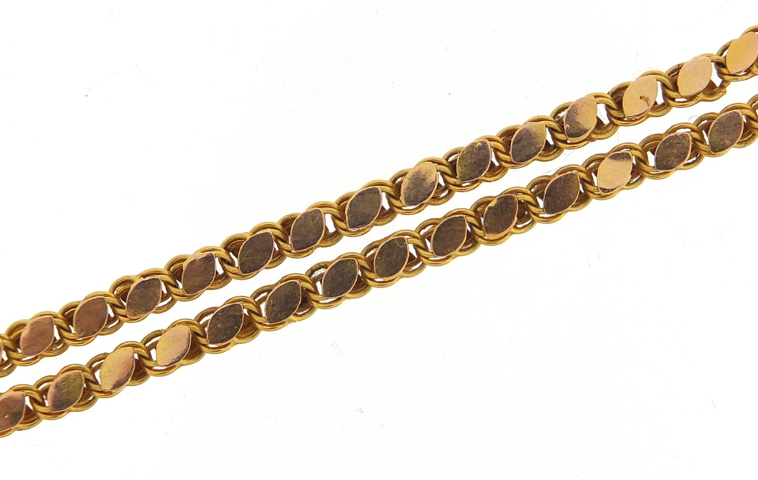 9ct gold necklace, 53cm in length, 12.7g - this lot is sold without buyer's premium