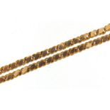 9ct gold necklace, 53cm in length, 12.7g - this lot is sold without buyer's premium