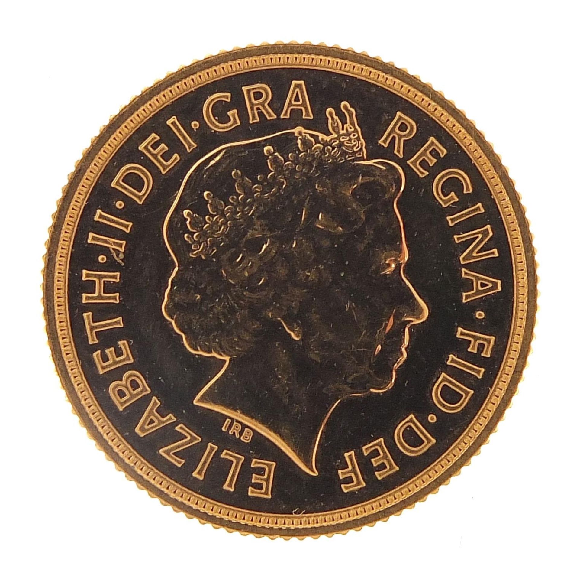 Elizabeth II 2013 gold sovereign - this lot is sold without buyer's premium - Image 2 of 3