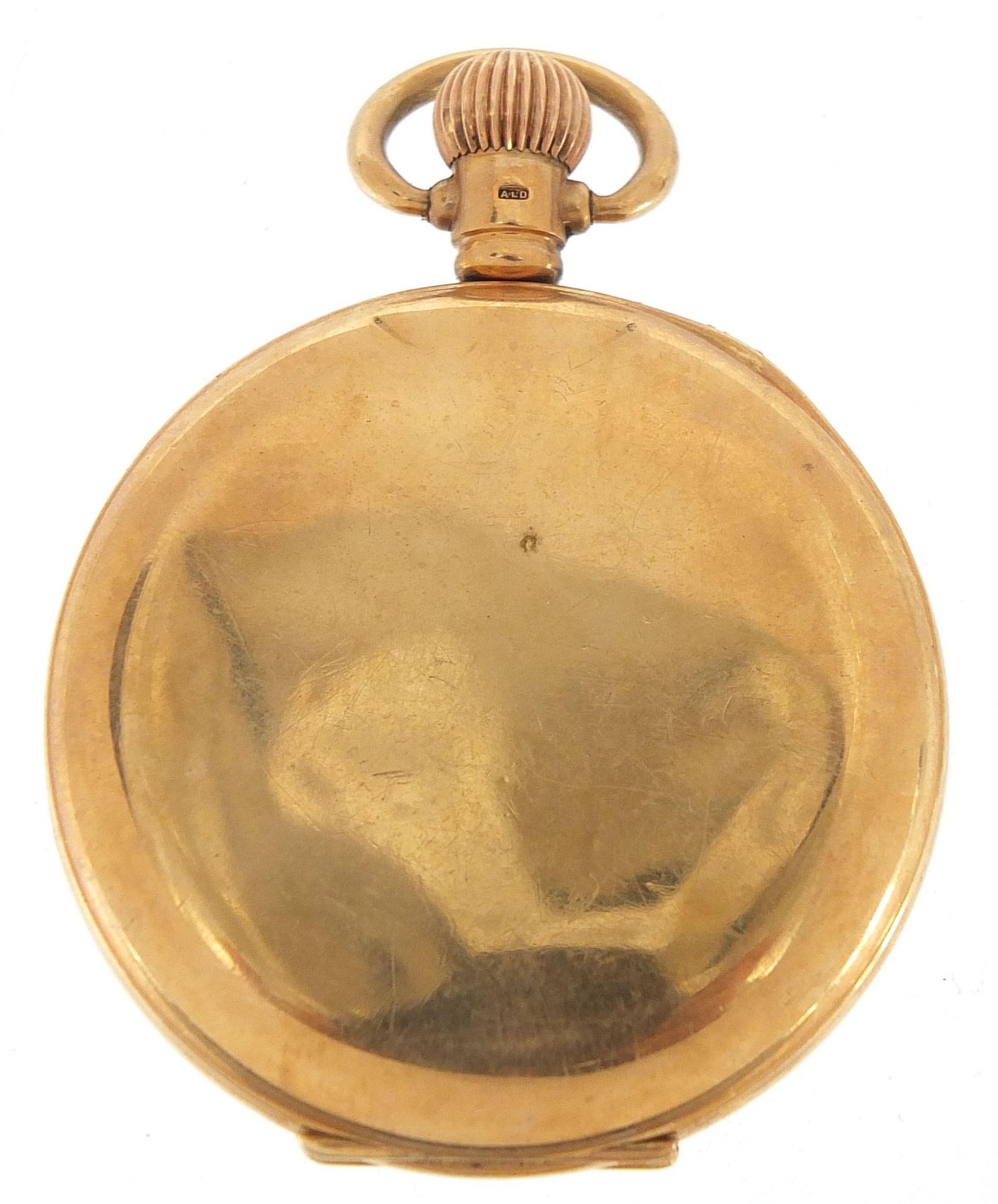 Record, gentlemen's 9ct gold open face pocket watch, the movement numbered 67561, the case dated - Image 5 of 7
