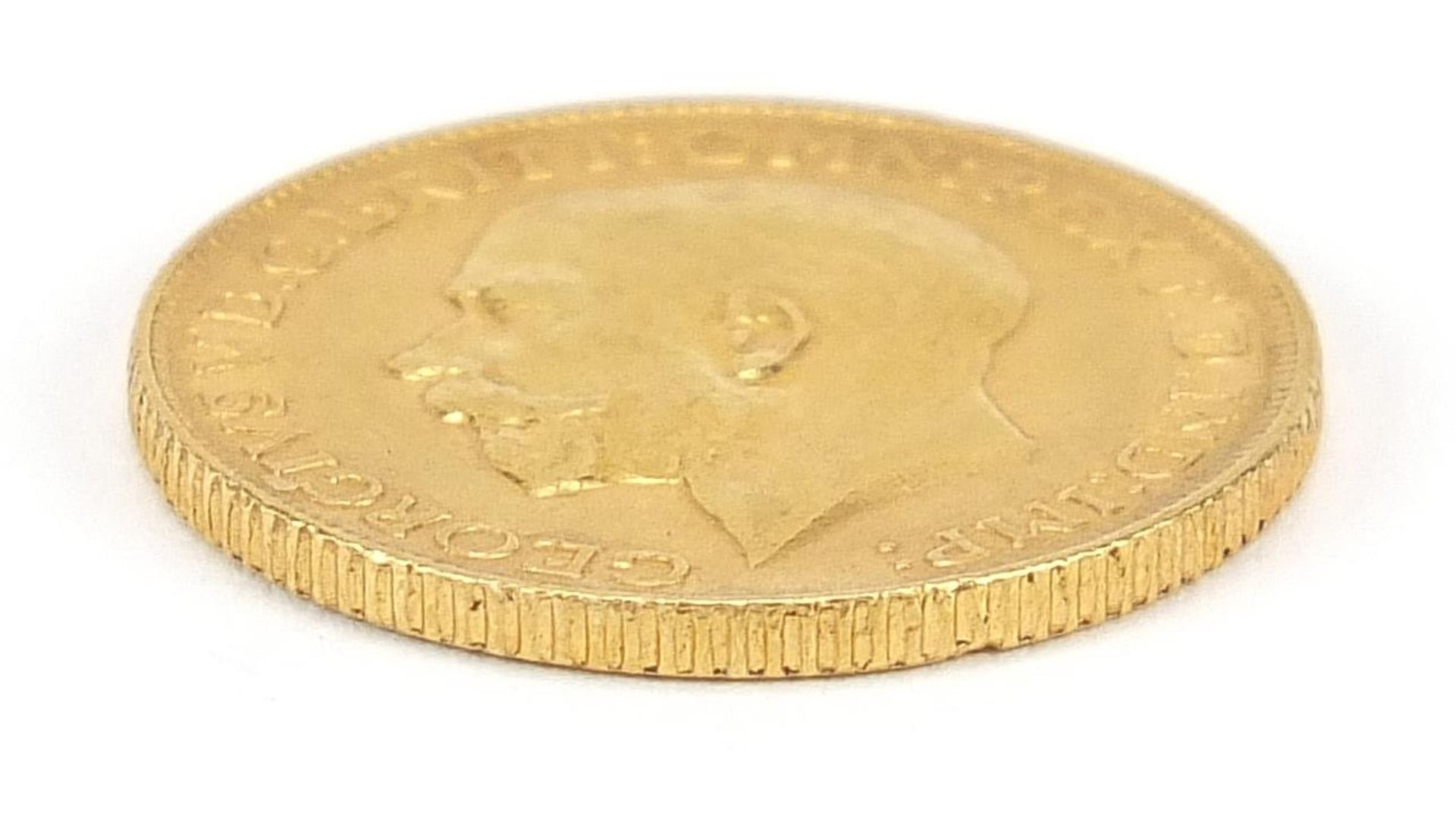 George V 1912 gold sovereign - this lot is sold without buyer's premium - Image 3 of 3