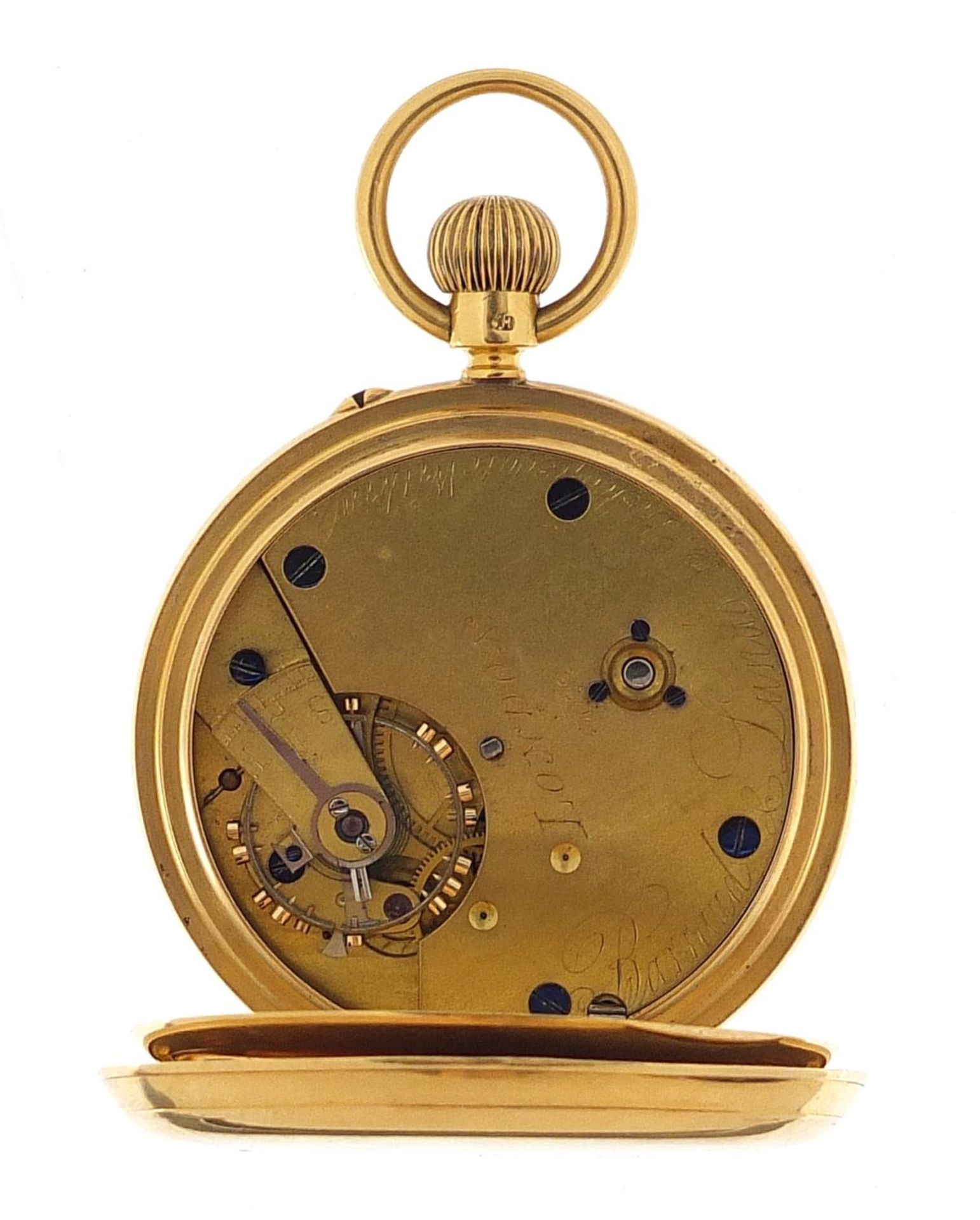 Barraud & Lunds, gentlemen's 18ct gold open face pocket watch, the movement numbered 3/5022, the - Image 2 of 6