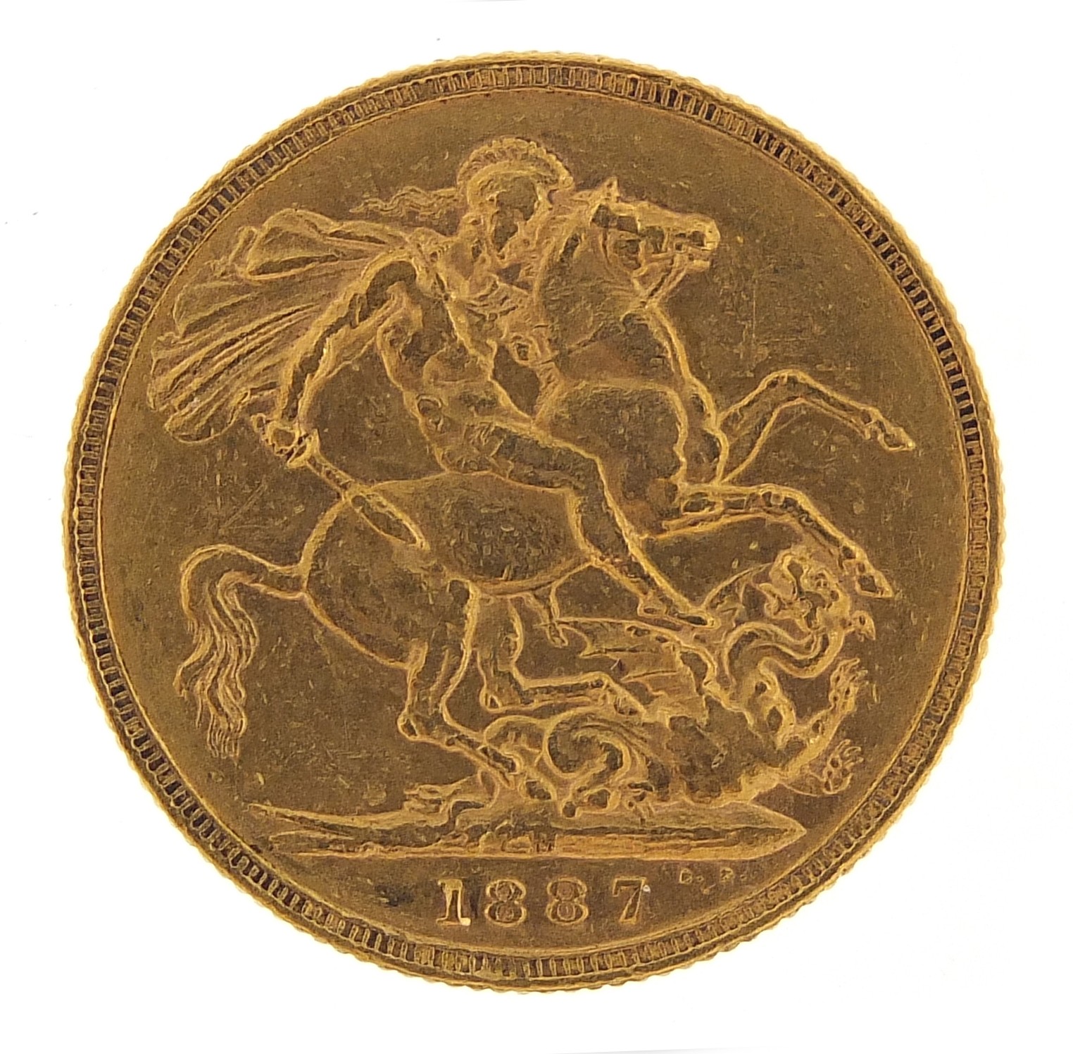 Queen Victoria Jubilee Head 1887 gold sovereign, Melbourne mint - this lot is sold without buyer's