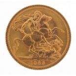 Elizabeth II 1965 gold sovereign - this lot is sold without buyer's premium