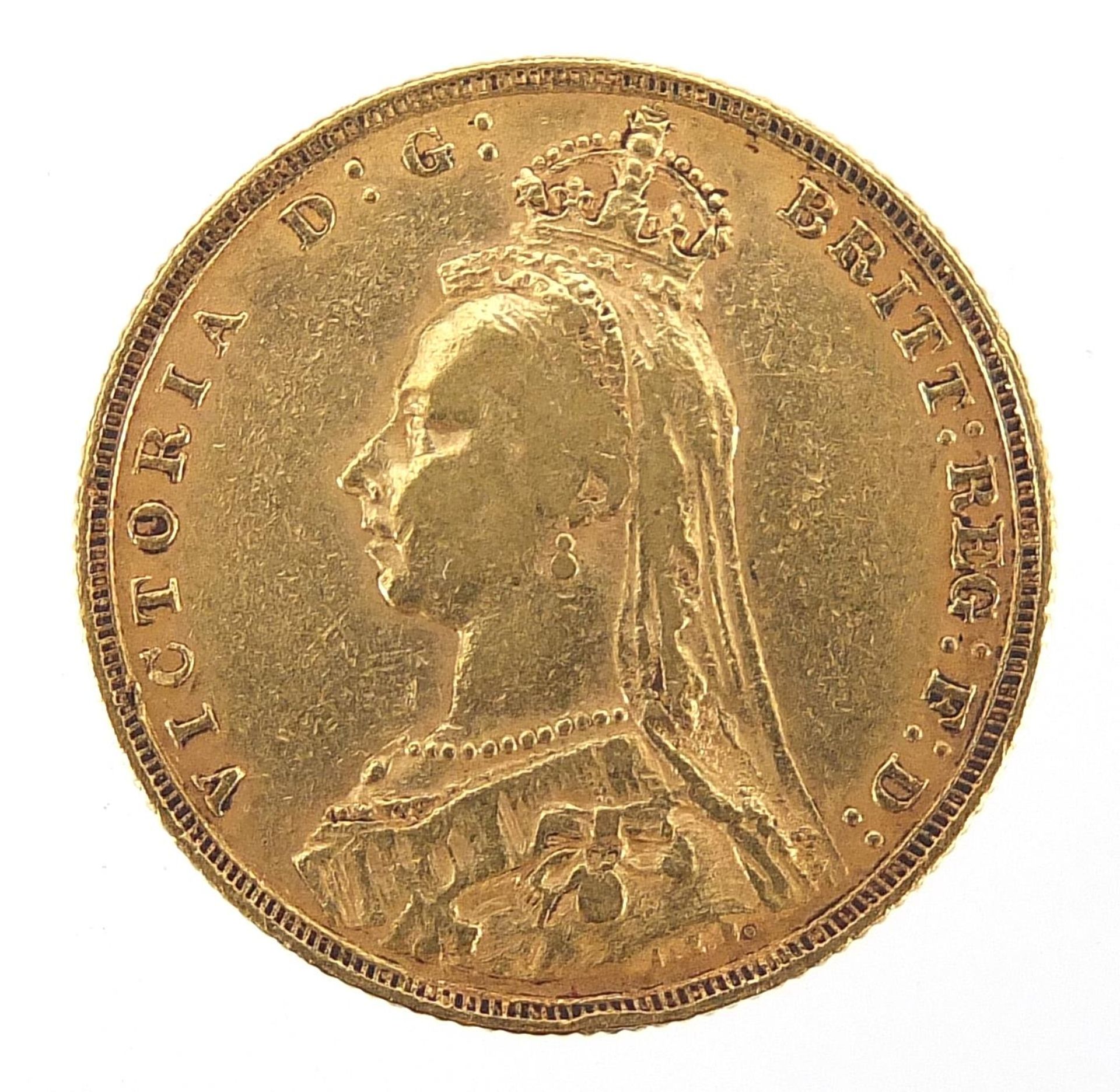 Queen Victoria Jubilee head 1892 gold sovereign - this lot is sold without buyer's premium - Image 2 of 3