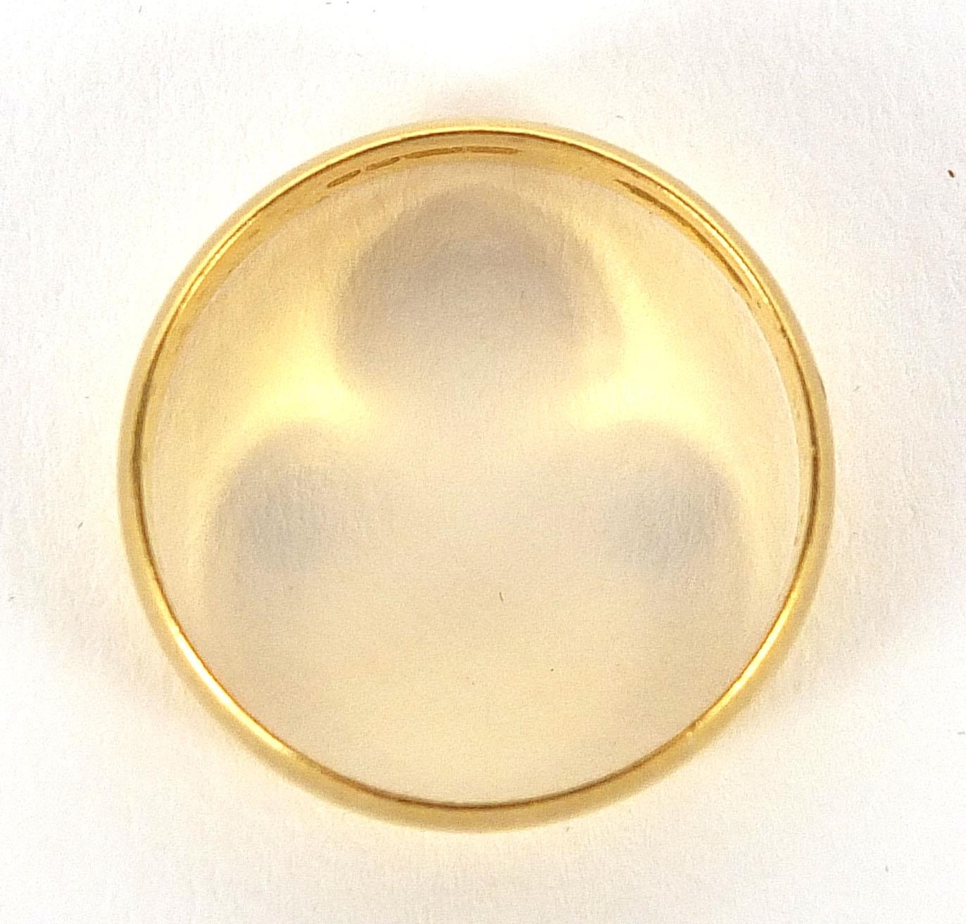 22ct gold wedding band, London 1973, size O, 4.0g - this lot is sold without buyer's premium - Image 3 of 5