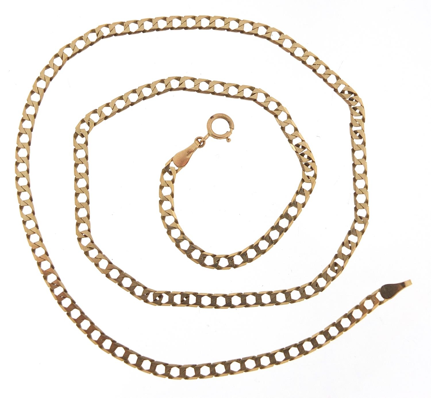 9ct gold curb link necklace, 46cm in length, 5.8g - this lot is sold without buyer's premium - Image 2 of 4