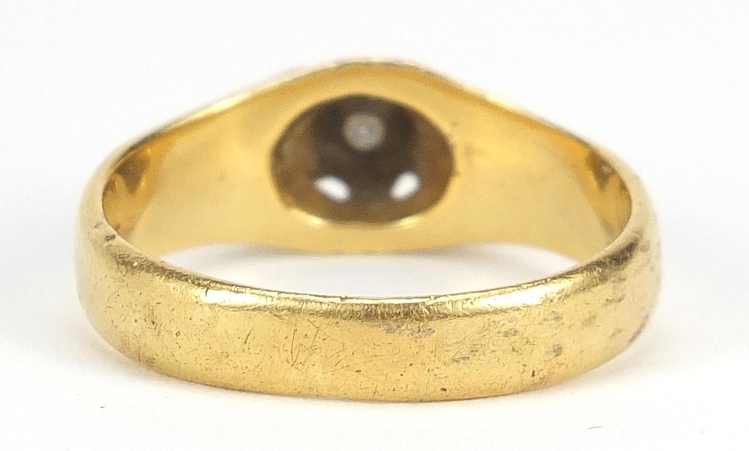 18ct gold diamond solitaire ring, London 1966, size U, 7.8g - this lot is sold without buyer's - Image 3 of 6