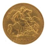 Edward VII 1903 gold half sovereign - this lot is sold without buyer's premium