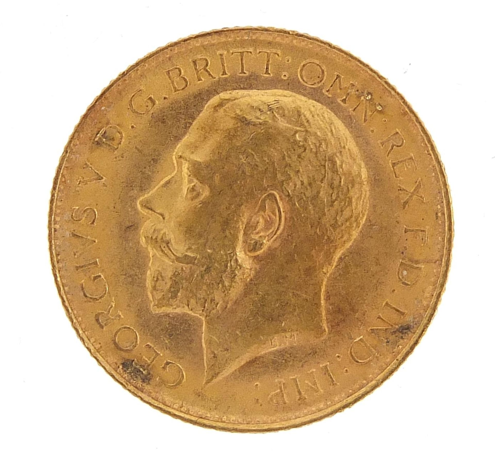 George V 1913 gold half sovereign - this lot is sold without buyer's premium - Image 2 of 3