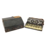 Paolo Soprani accordion with fitted case, the accordion 53cm wide