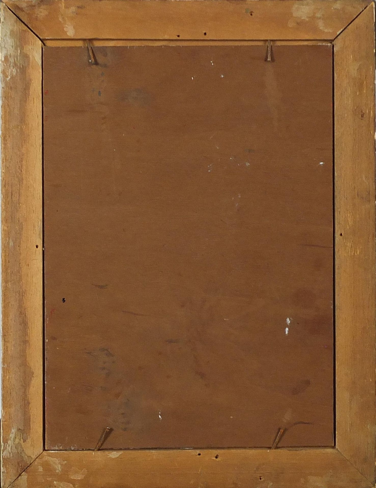 Female dancing, Spanish oil on board, framed, 23cm x 16cm excluding the frame - Image 4 of 4