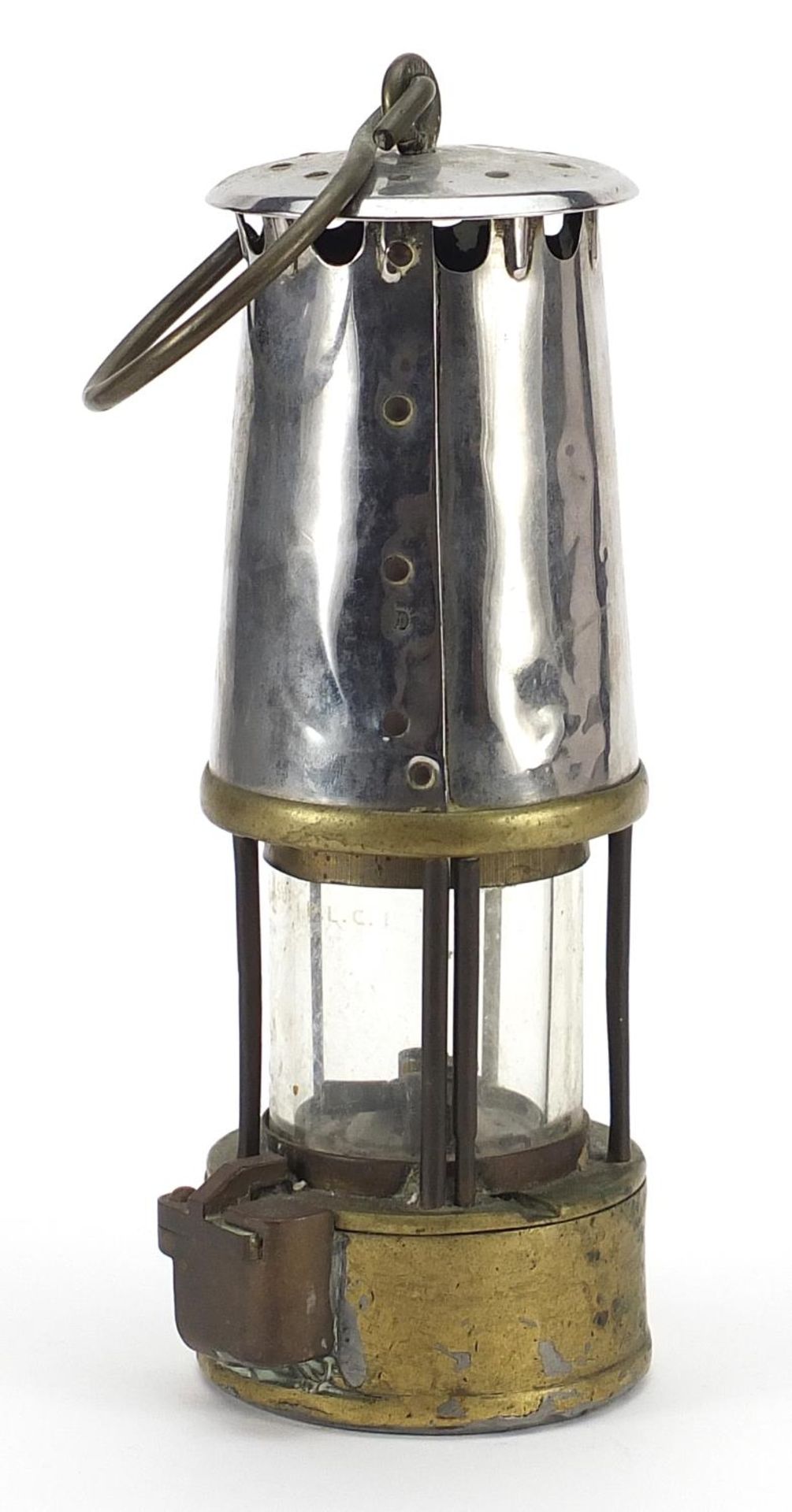 Vintage Eccles miner's lamp type 6, 22cm high - Image 2 of 3