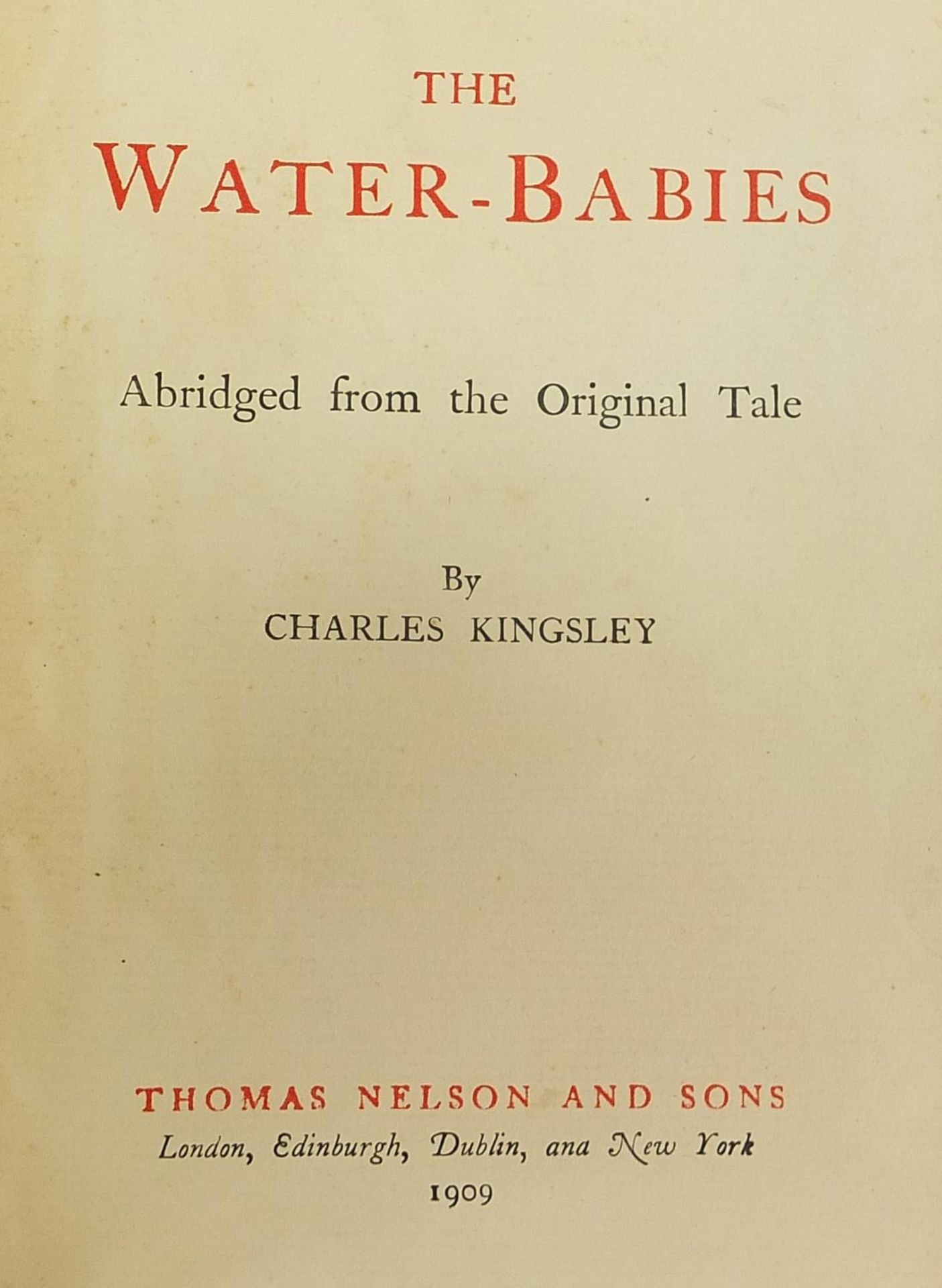 Four hardback books comprising The Water Babies by Charles Kingsley, The Rainbow and the Rose by - Image 6 of 7