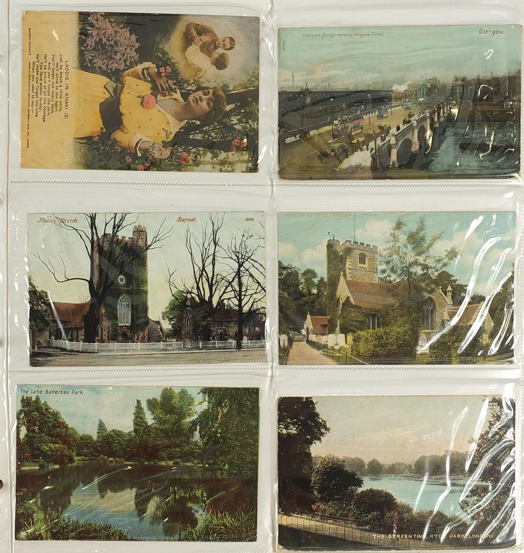 Good large collection of Edwardian and later postcards, some black and white photographic arranged - Image 9 of 17