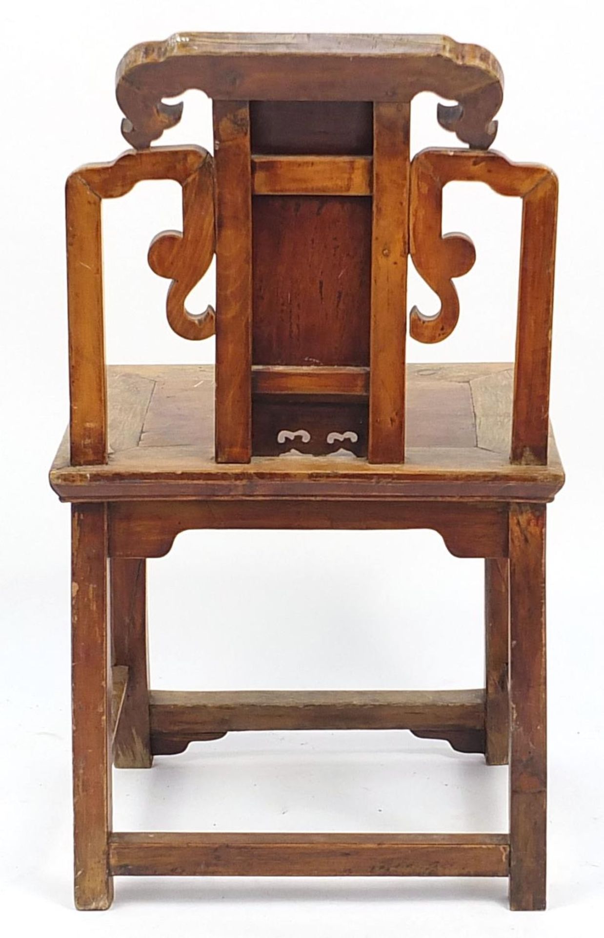 Chinese hardwood chair, 88.5cm high - Image 3 of 3